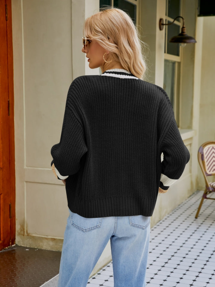 Dropped Shoulder Cardigan