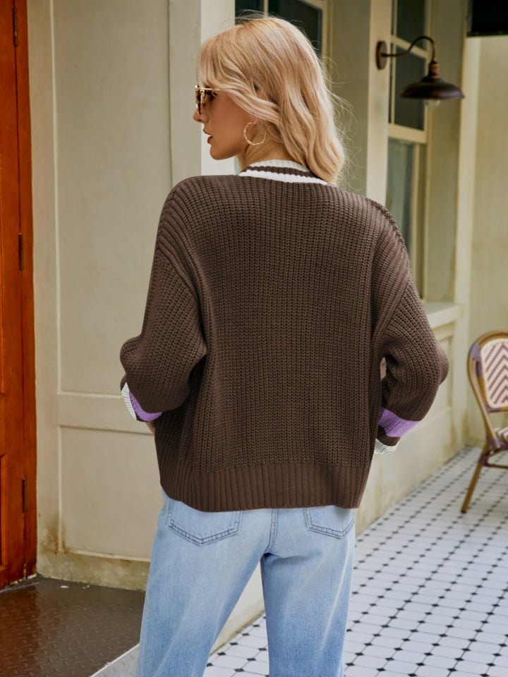 Dropped Shoulder Cardigan