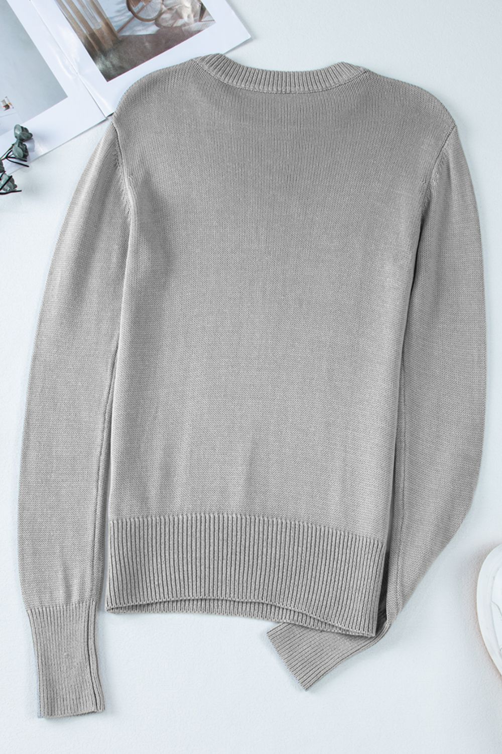 Ribbed Long Sleeve Sweater