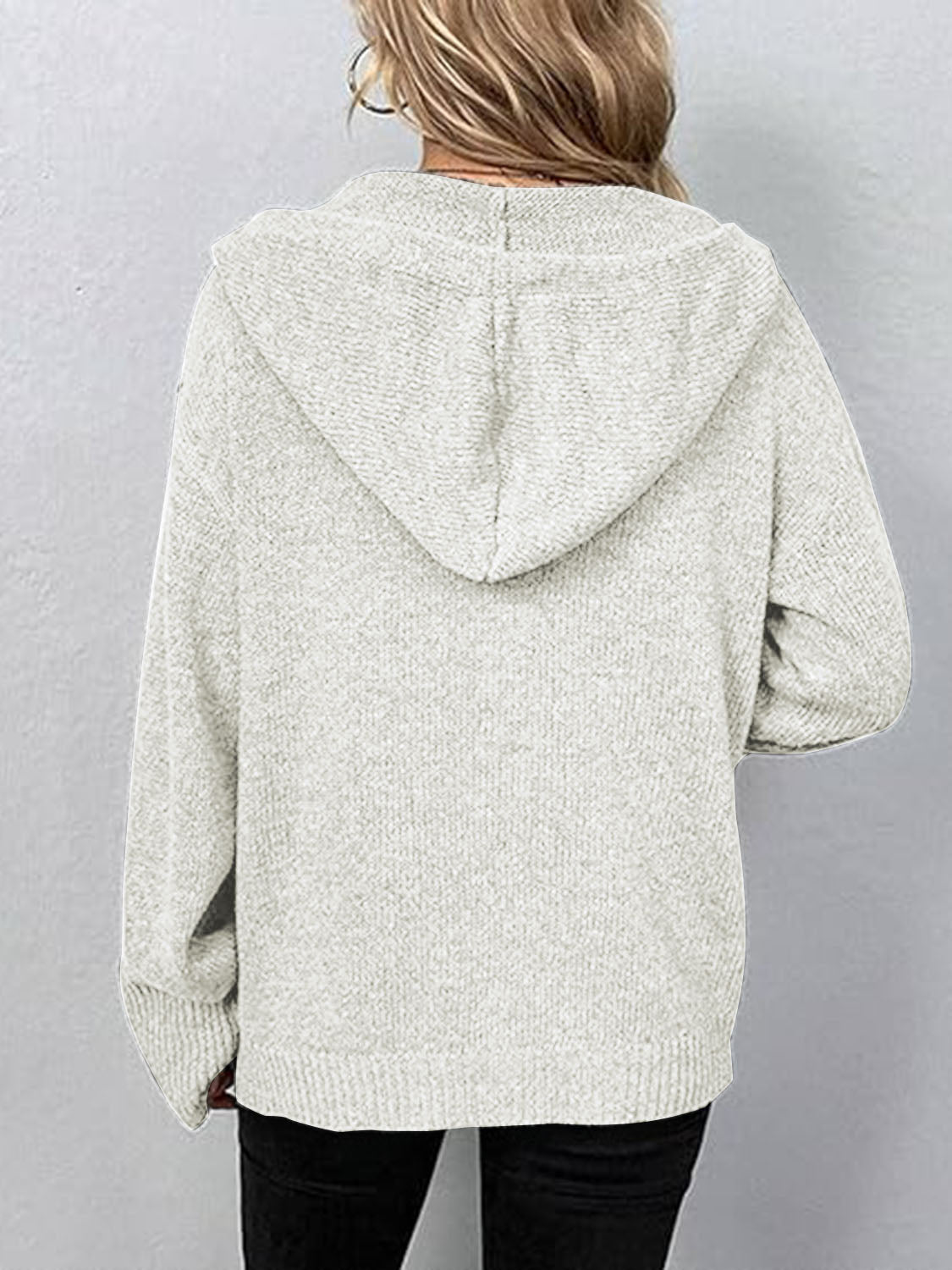 Button up Hooded Cardigan