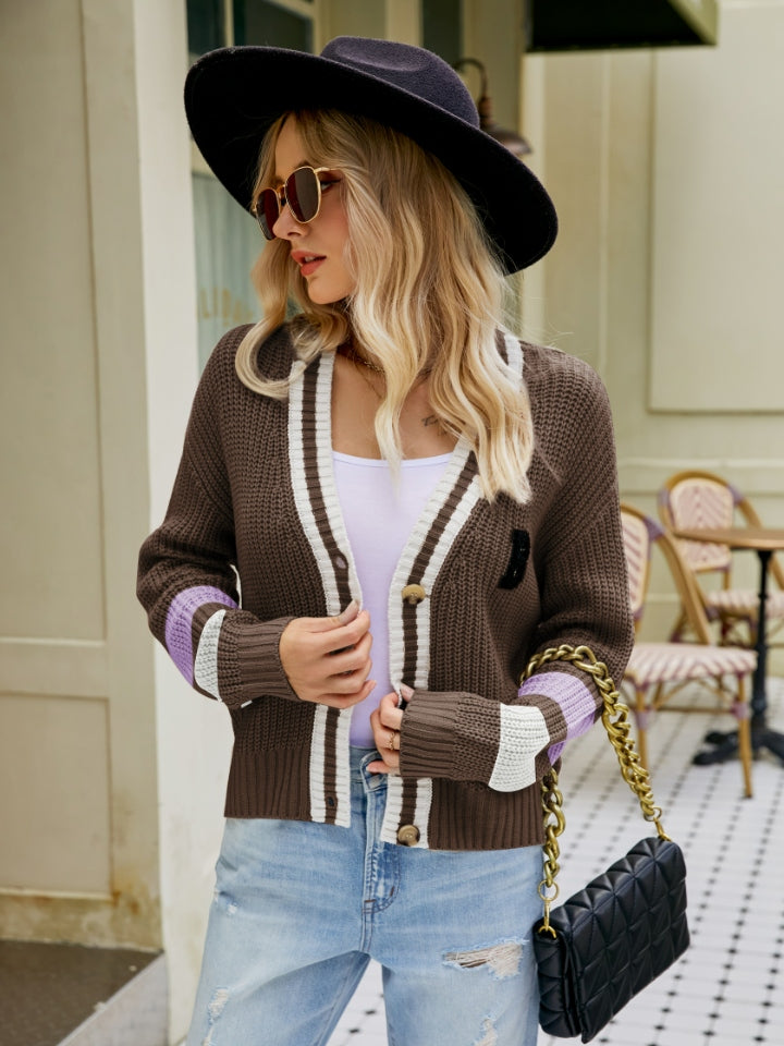 Dropped Shoulder Cardigan